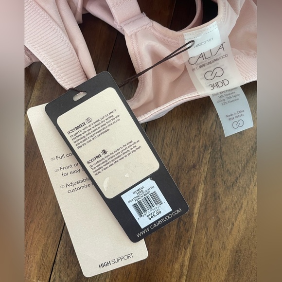 Calia strength zip front btw peach whip 34DD - Picture 6 of 7